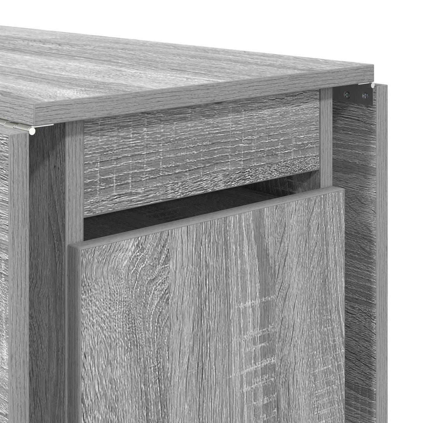 Dinning Table 140 x 80 x 77 cm Engineered Wood Grey Sonoma