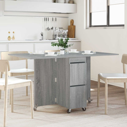Dinning Table 140 x 80 x 77 cm Engineered Wood Grey Sonoma