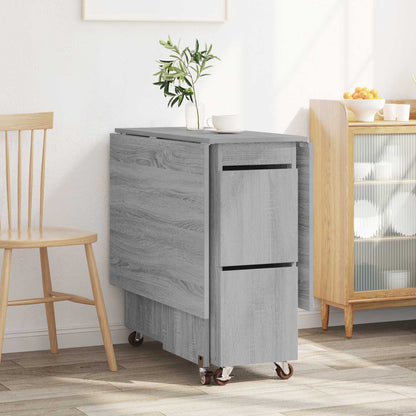Dinning Table 140 x 80 x 77 cm Engineered Wood Grey Sonoma