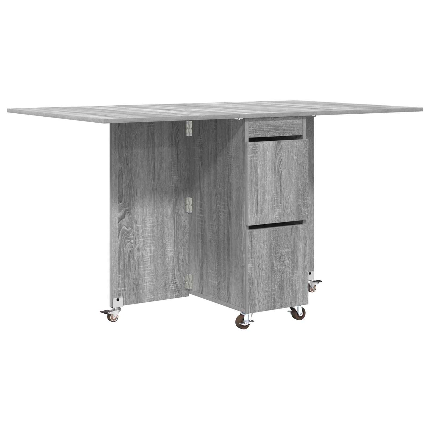 Dinning Table 140 x 80 x 77 cm Engineered Wood Grey Sonoma