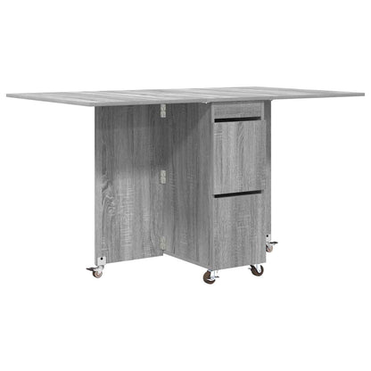 Dinning Table 140 x 80 x 77 cm Engineered Wood Grey Sonoma