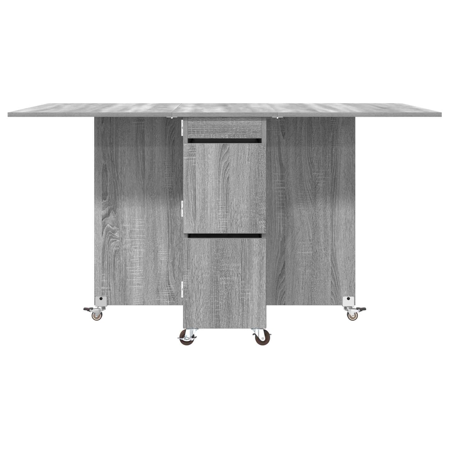 Dinning Table 140 x 80 x 77 cm Engineered Wood Grey Sonoma