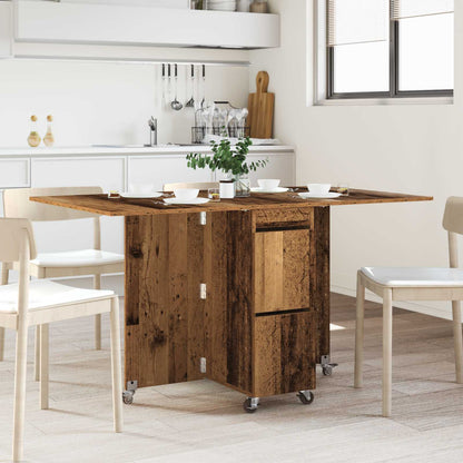 Dinning Table 140 x 80 x 77 cm Engineered Wood Old Wood