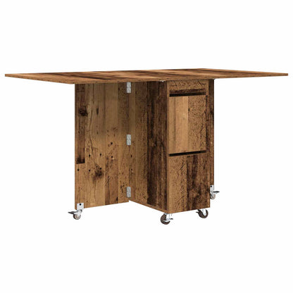 Dinning Table 140 x 80 x 77 cm Engineered Wood Old Wood