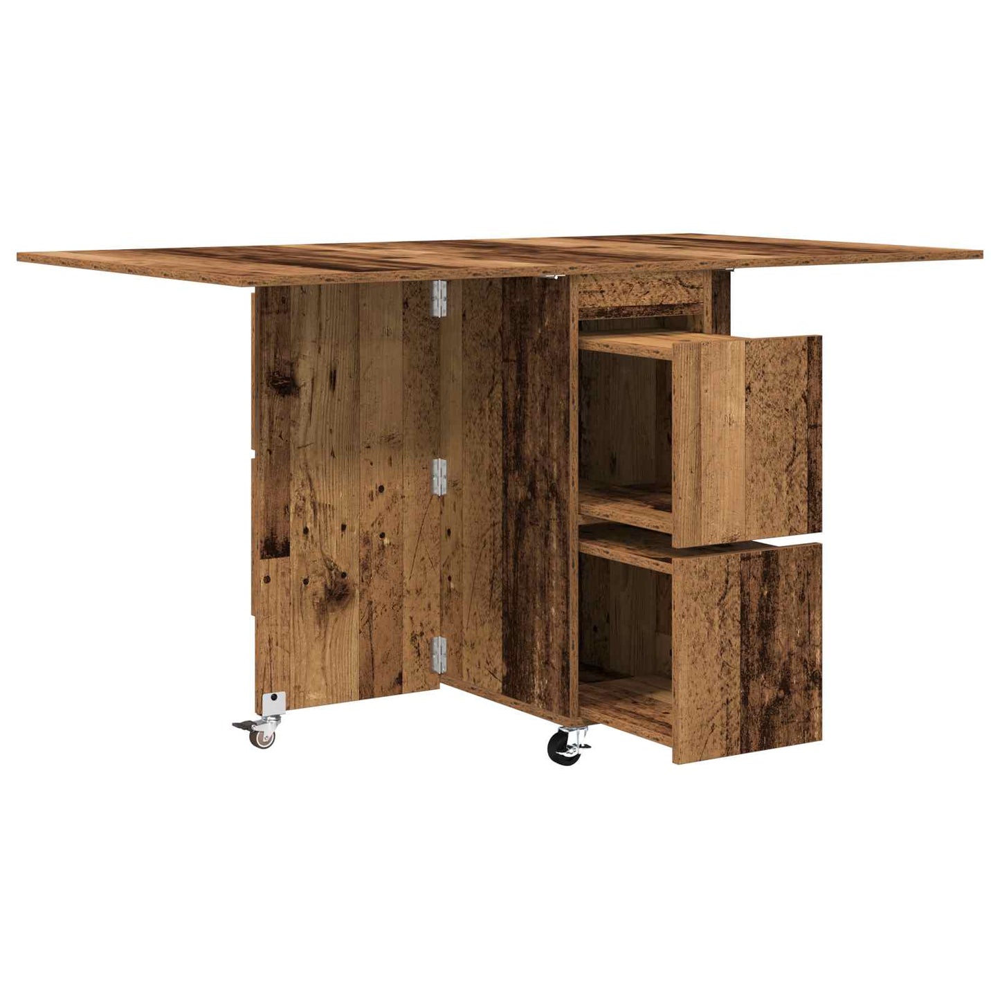 Dinning Table 140 x 80 x 77 cm Engineered Wood Old Wood