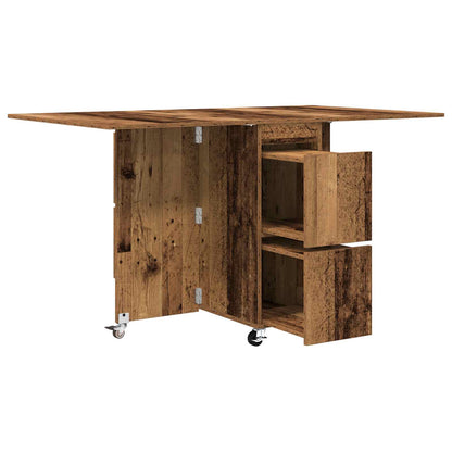 Dinning Table 140 x 80 x 77 cm Engineered Wood Old Wood