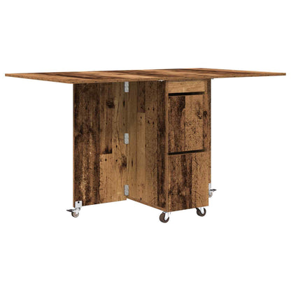Dinning Table 140 x 80 x 77 cm Engineered Wood Old Wood