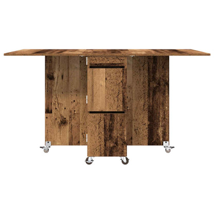 Dinning Table 140 x 80 x 77 cm Engineered Wood Old Wood