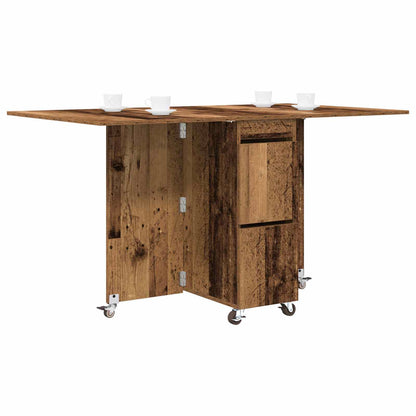Dinning Table 140 x 80 x 77 cm Engineered Wood Old Wood