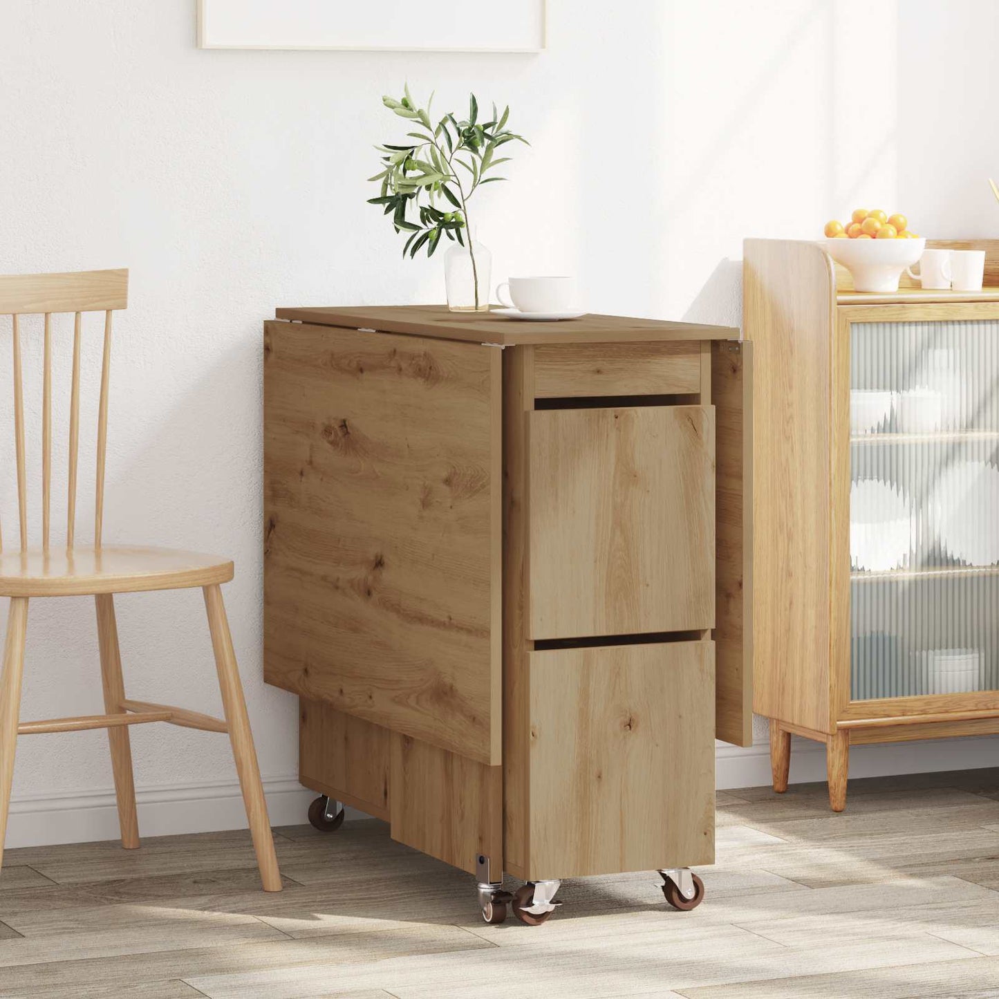 Dinning Table 140 x 80 x 77 cm Engineered Wood Artisan Oak