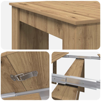 Dinning Table Artisan Oak 180 x 85 x 75 cm Engineered Wood