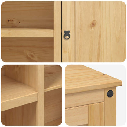 Kitchen Trolley 2 pcs Honey Wax 112 x 77 x 91.5 cm Solid-Pine