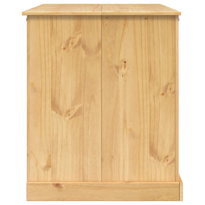 Kitchen Trolley 2 pcs Honey Wax 112 x 77 x 91.5 cm Solid-Pine