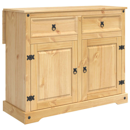 Kitchen Trolley 2 pcs Honey Wax 112 x 70 x 91.5 cm Solid-Pine