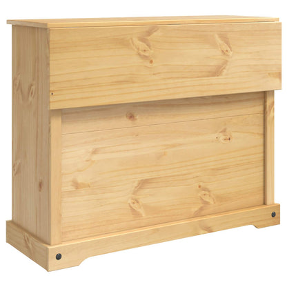 Kitchen Trolley 2 pcs Honey Wax 112 x 70 x 91.5 cm Solid-Pine
