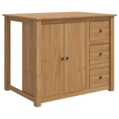 Kitchen Trolley PANAMA 2 pcs Honey Wax 112 x 77 x 90 cm