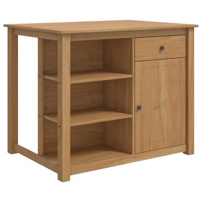 Kitchen Trolley PANAMA 2 pcs Honey Wax 112 x 77 x 90 cm