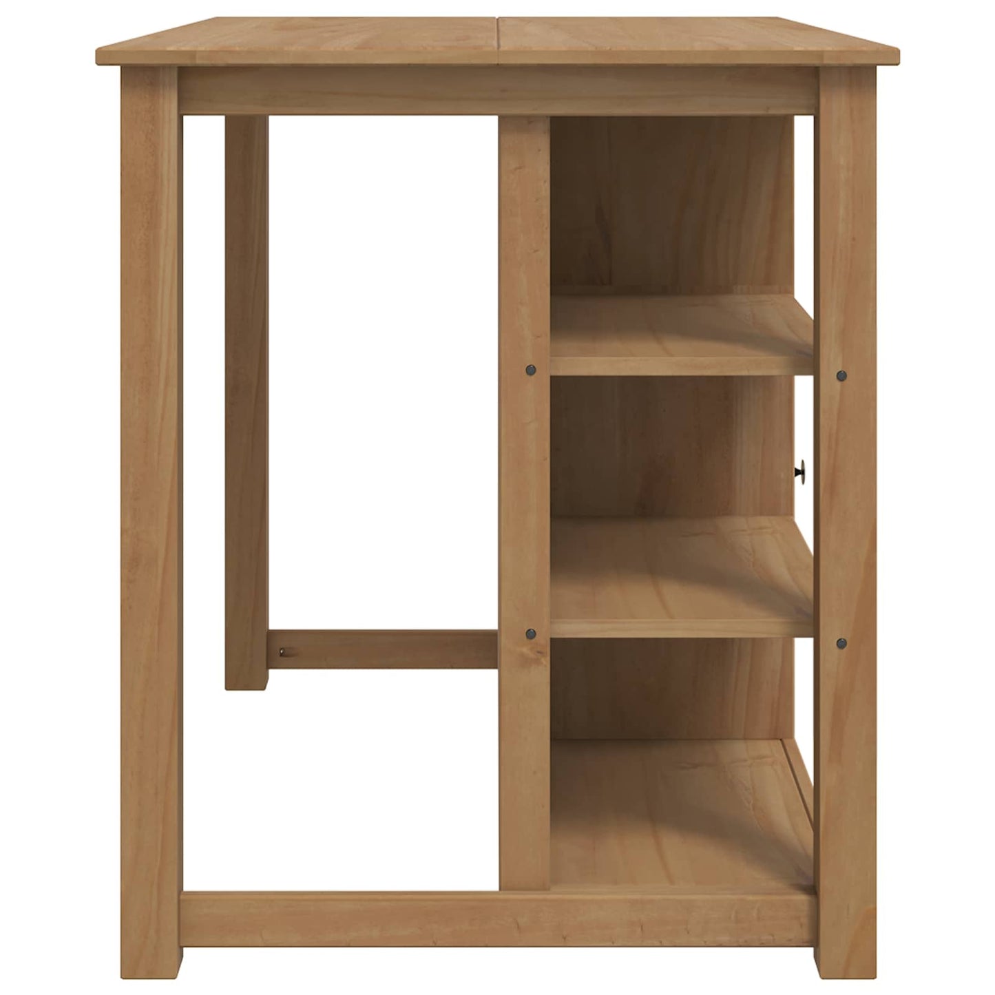 Kitchen Trolley PANAMA 2 pcs Honey Wax 112 x 77 x 90 cm