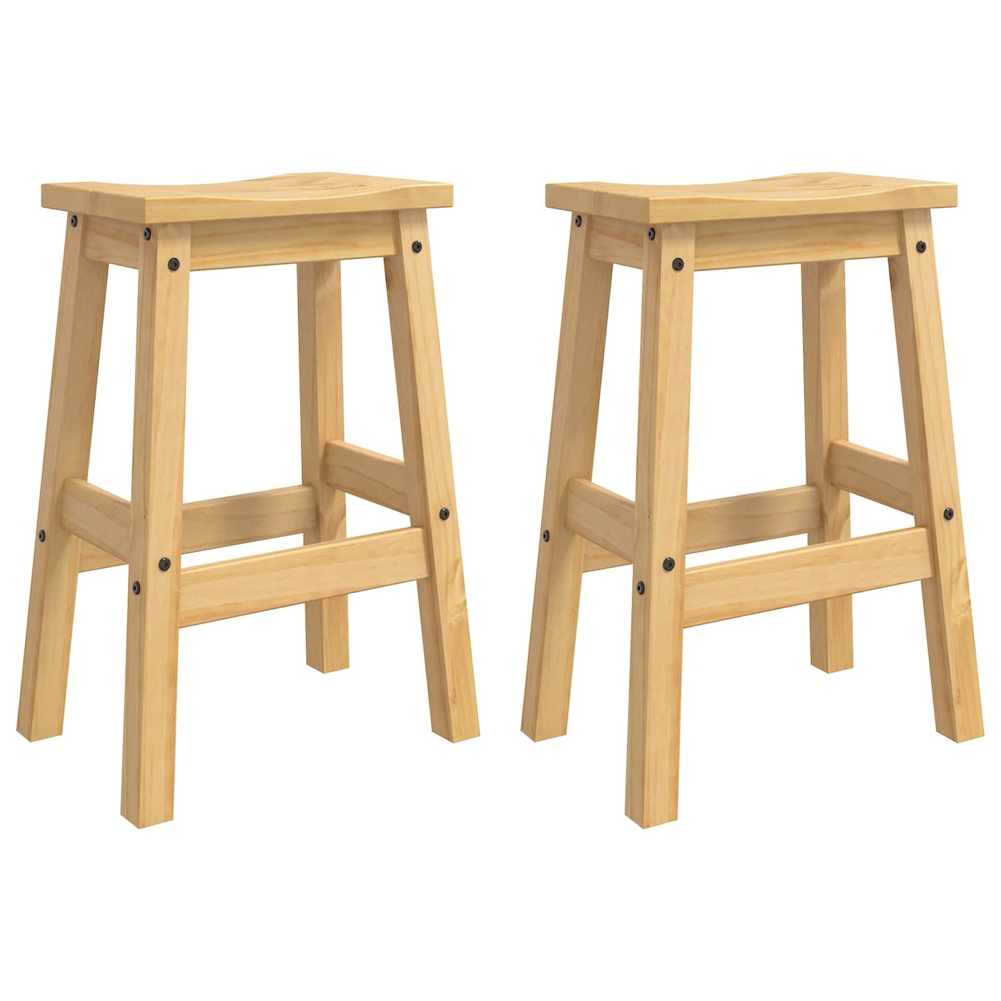 Kitchen Island Set with Shelf 3 pcs Honey Wax Solid-Pine