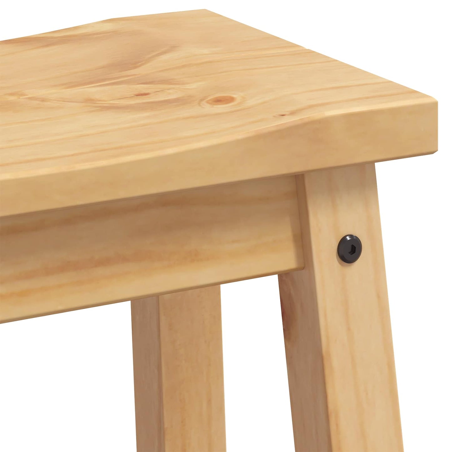 Kitchen Island Set Corona 3 pcs Honey Wax Solid Pine Wood
