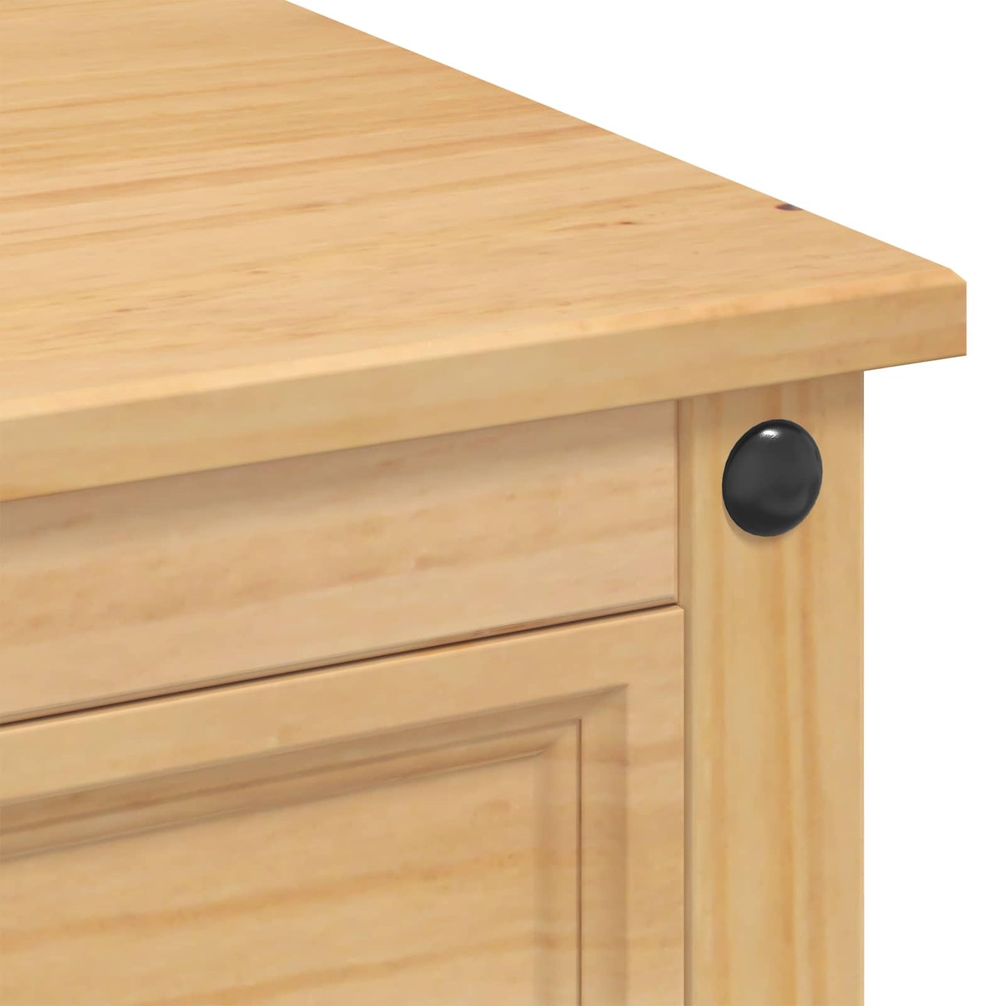 Kitchen Storage with Drawer 2 pcs Honey Wax Solid-Pine