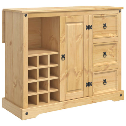 Kitchen Storage with Drawer 2 pcs Honey Wax Solid-Pine