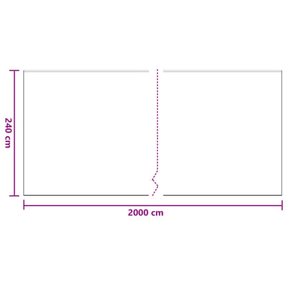 Dust Sheet with Adhesive Tape 6 pcs Transparent 240 x 2000 cm
