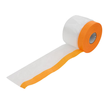 Dust Sheet with Adhesive Tape 12 pcs Transparent 30 x 3300 cm