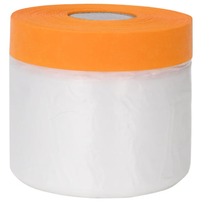 Dust Sheet with Adhesive Tape 12 pcs Transparent 55 x 3300 cm