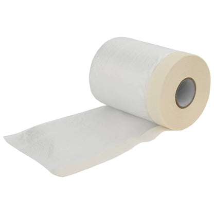 Dust Sheet with Adhesive Tape 12 pcs Transparent 30 x 3300 cm