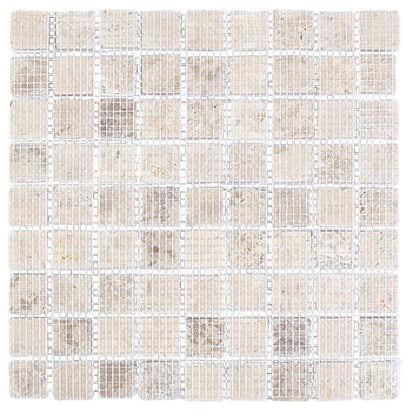 Mosaic Tiles Cream 30 x 30 cm Marble