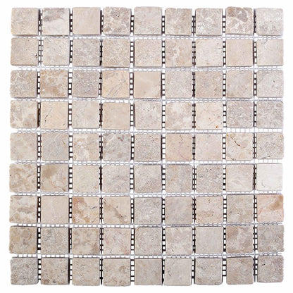 Mosaic Tiles Cream 30 x 30 cm Marble
