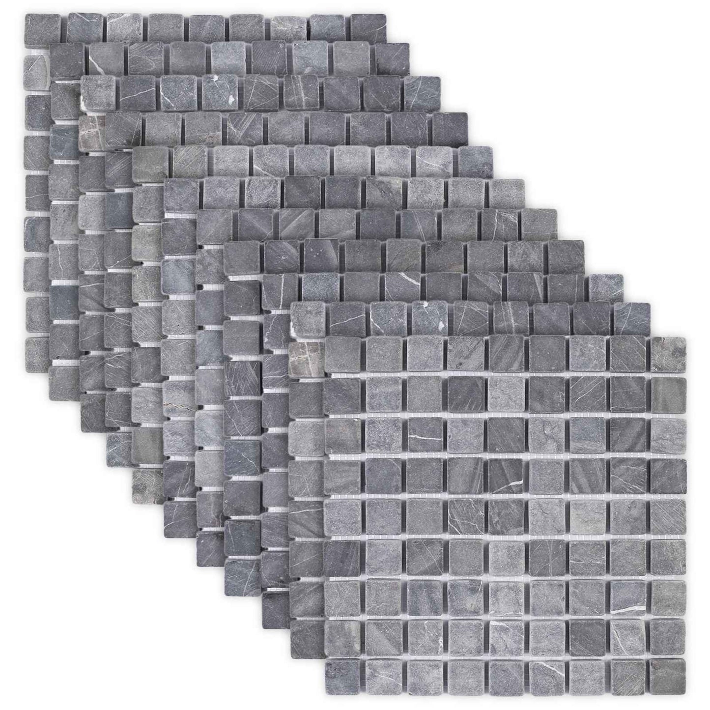 Mosaic Tiles Grey 30 x 30 cm Marble