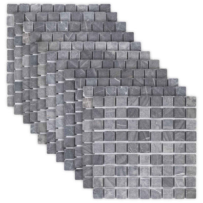 Mosaic Tiles Grey 30 x 30 cm Marble