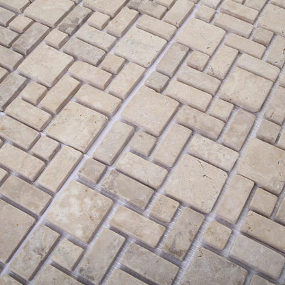 Mosaic Tiles Cream 30 x 30 cm Marble