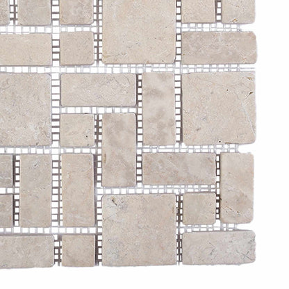 Mosaic Tiles Cream 30 x 30 cm Marble