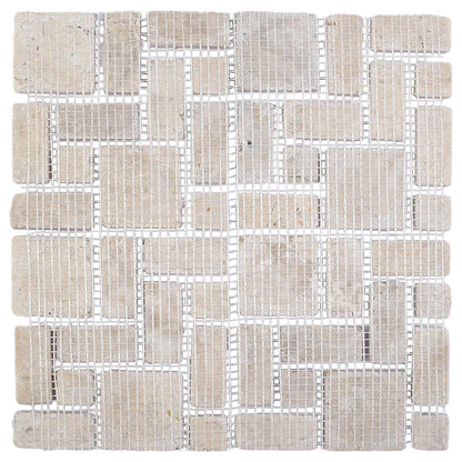 Mosaic Tiles Cream 30 x 30 cm Marble