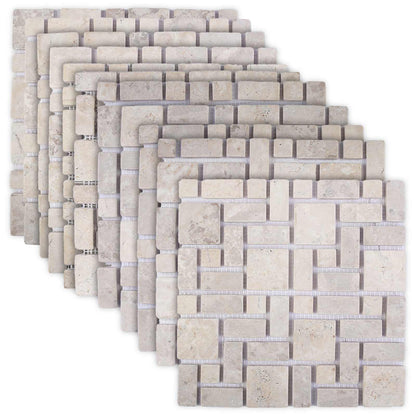 Mosaic Tiles Cream 30 x 30 cm Marble