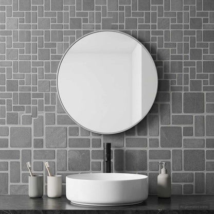 Mosaic Tiles Grey 30 x 30 cm Marble