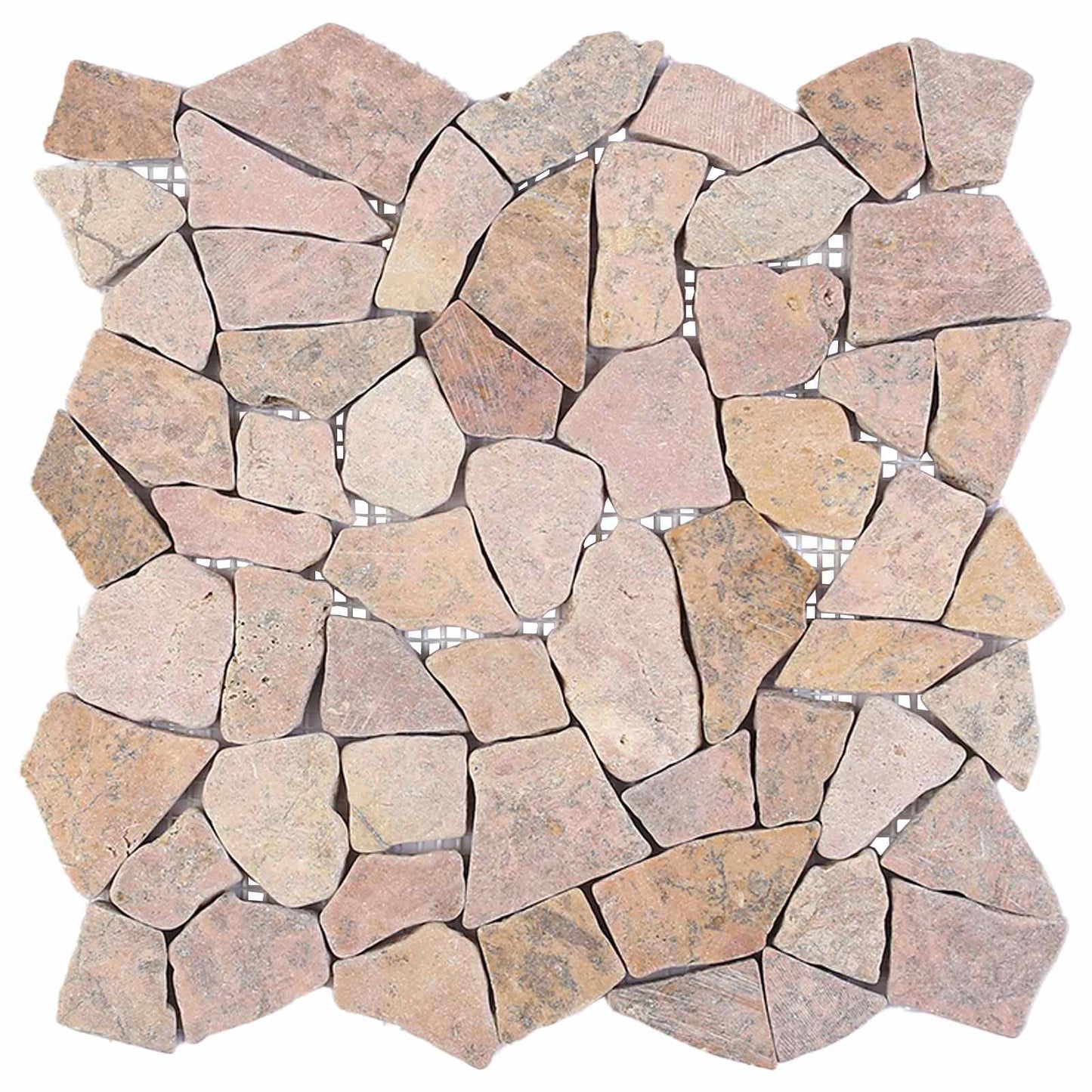 Mosaic Tiles Red 30 x 30 cm Marble