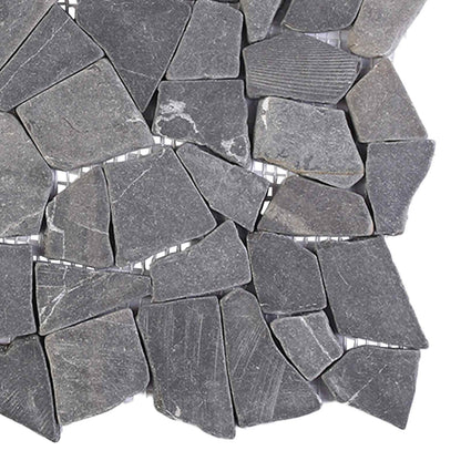 Mosaic Tiles Dark Grey 30 x 30 cm Marble