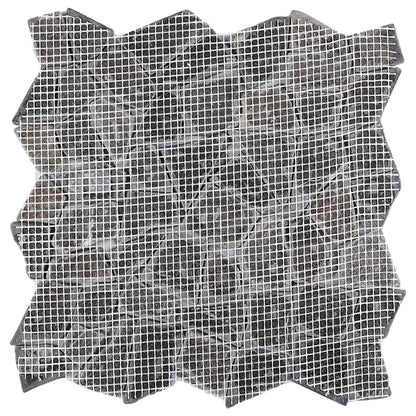 Mosaic Tiles Dark Grey 30 x 30 cm Marble