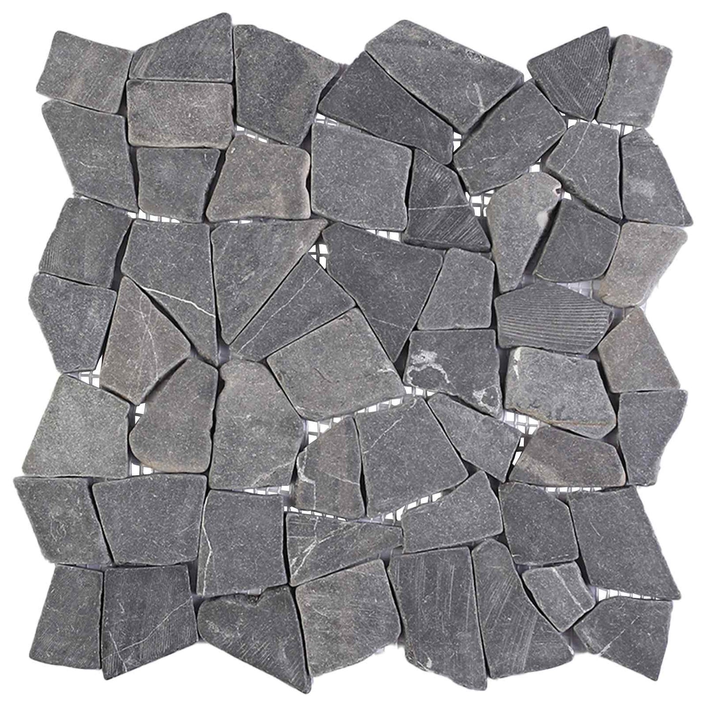 Mosaic Tiles Dark Grey 30 x 30 cm Marble