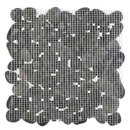 Pebble Tiles Grey 30 x 30 cm River Pebble