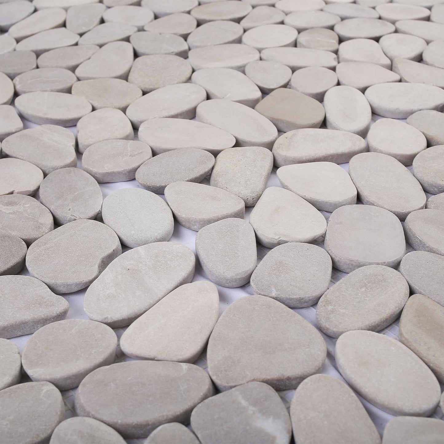 Pebble Tiles Taupe 30 x 30 cm River Pebble