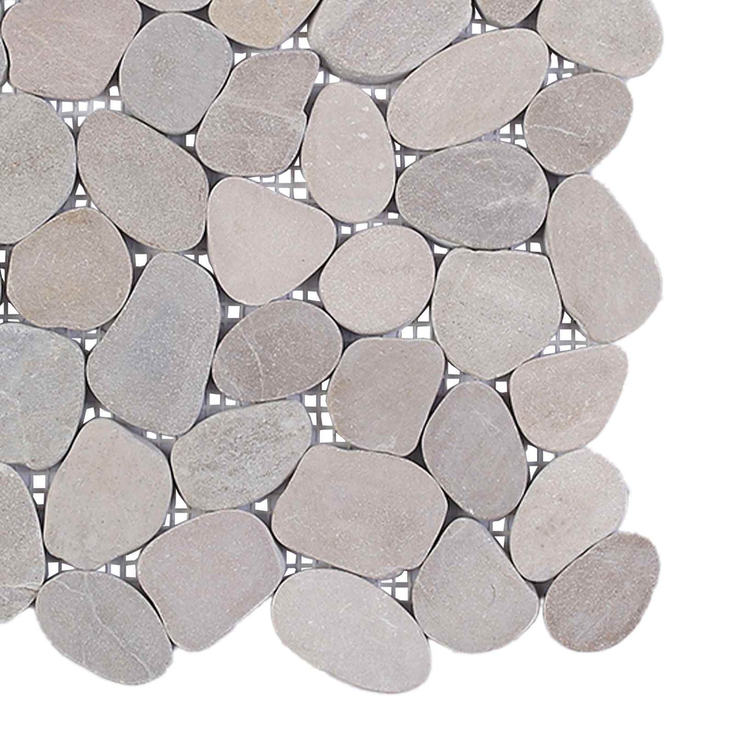 Pebble Tiles Taupe 30 x 30 cm River Pebble