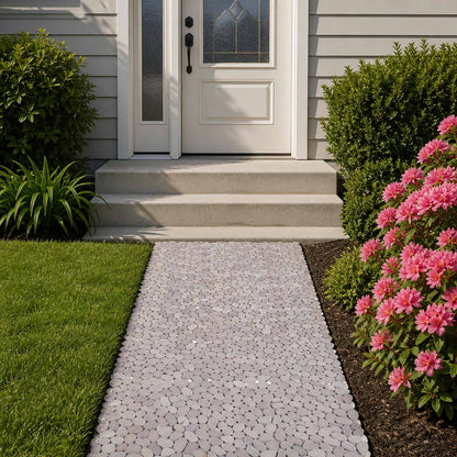 Pebble Tiles Taupe 30 x 30 cm River Pebble