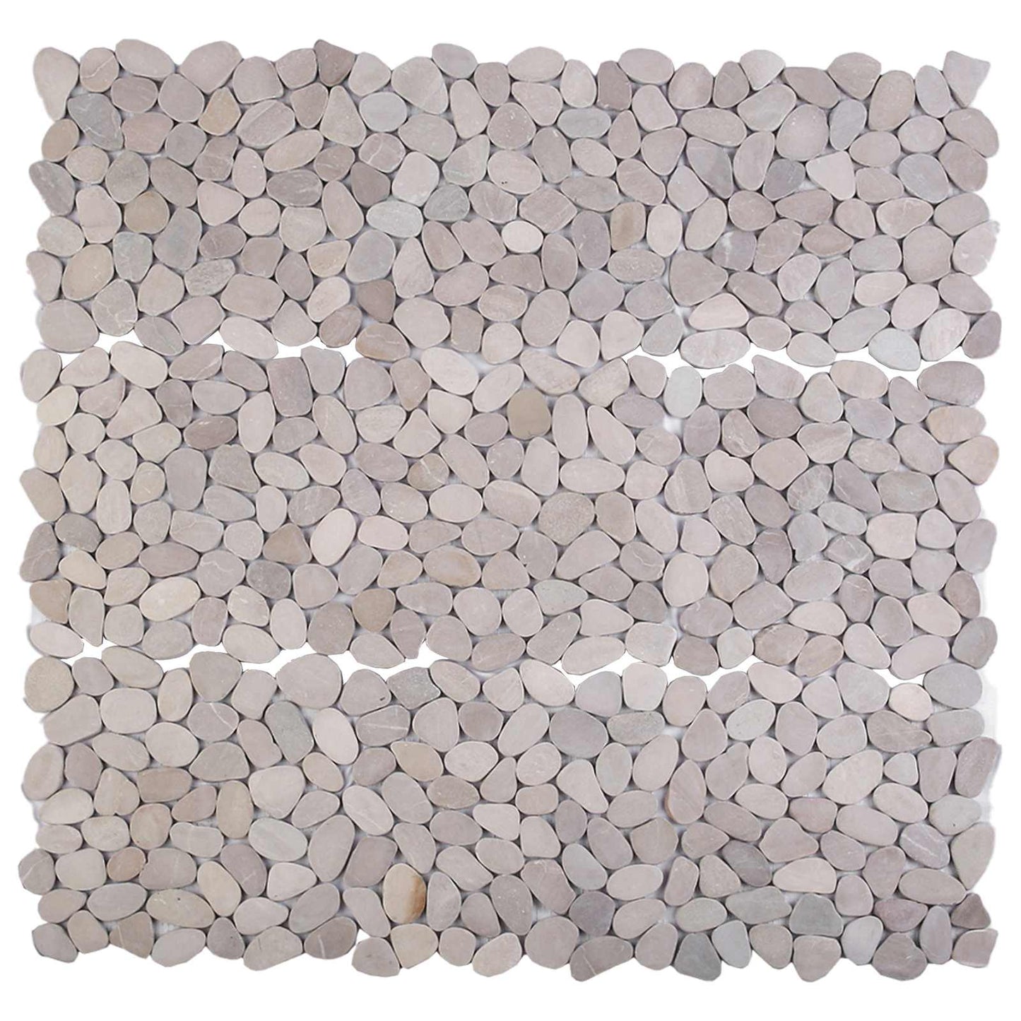 Pebble Tiles Taupe 30 x 30 cm River Pebble