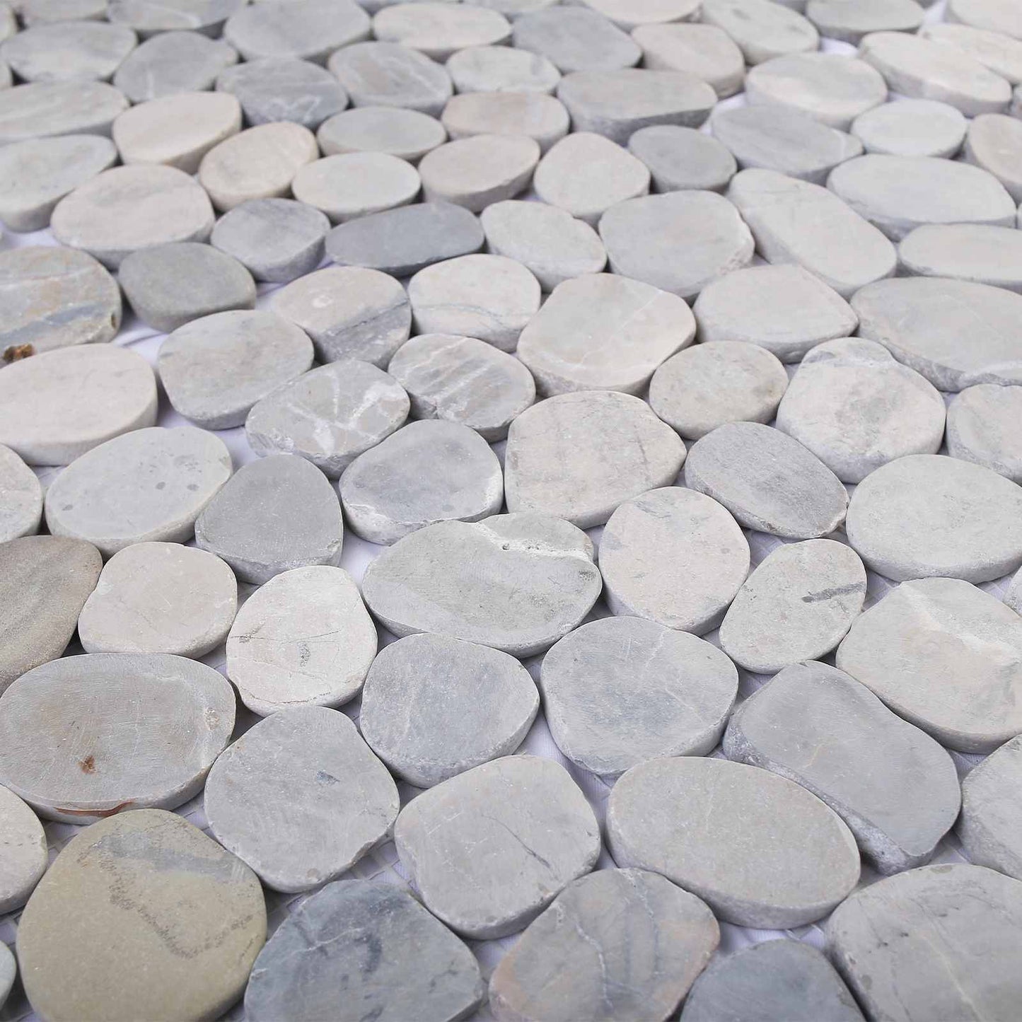 Pebble Tiles Grey 30 x 30 cm River Pebble