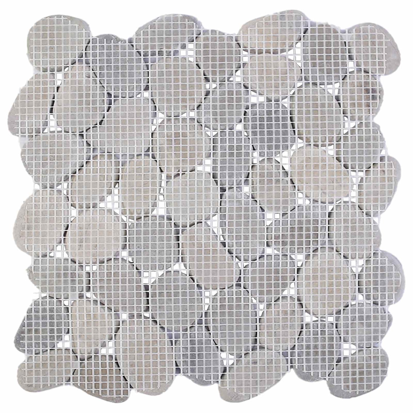 Pebble Tiles Grey 30 x 30 cm River Pebble